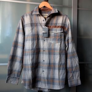 🔖NWT Flag Nor Fail Long-Sleeve Button Up Flannel Shirt - Medium